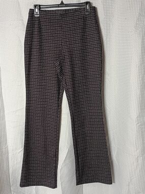 New York & Company Black and Pink Houndstooth Knit Pants